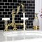 Kingston Brass KS3912PX Restoration Bathroom Bridge Faucet, Polished Brass KS3912PX - alternate 5